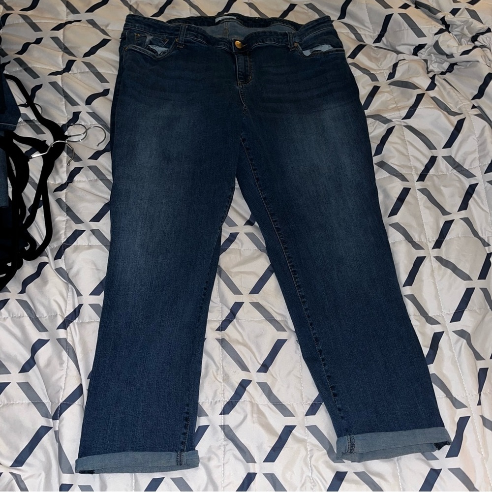 STS Blue Darren Roll Cuffed Girlfriend Jean sz 24W